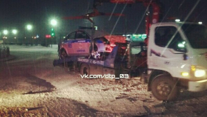 В Улан-Удэ два человека пострадали в ДТП с полицейским автомобилем