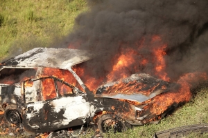 В Улан-Удэ убили таксиста, его машину сожгли