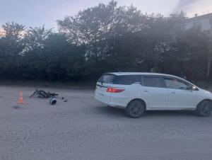 В Бурятии 12-летний мотоциклист протаранил встречный автомобиль