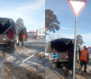 В Улан-Удэ привели в порядок 188 дорожных знаков