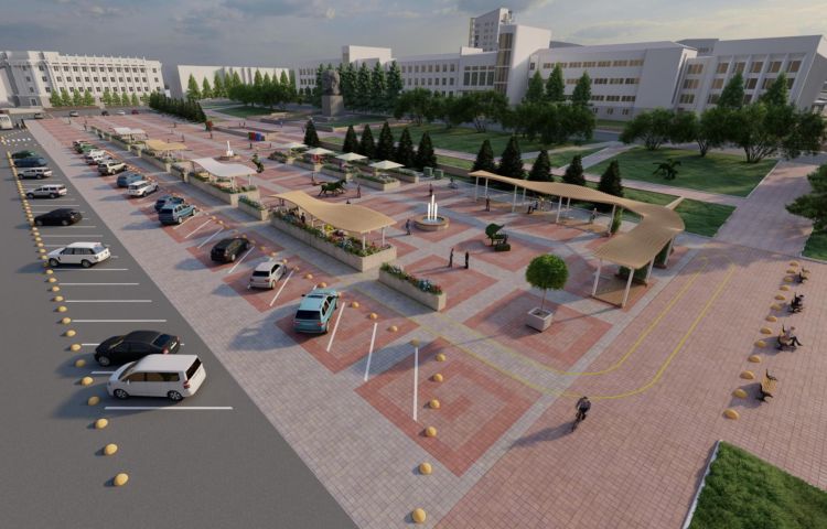 На главной площади Улан-Удэ хотят сделать летнюю зону отдыха
