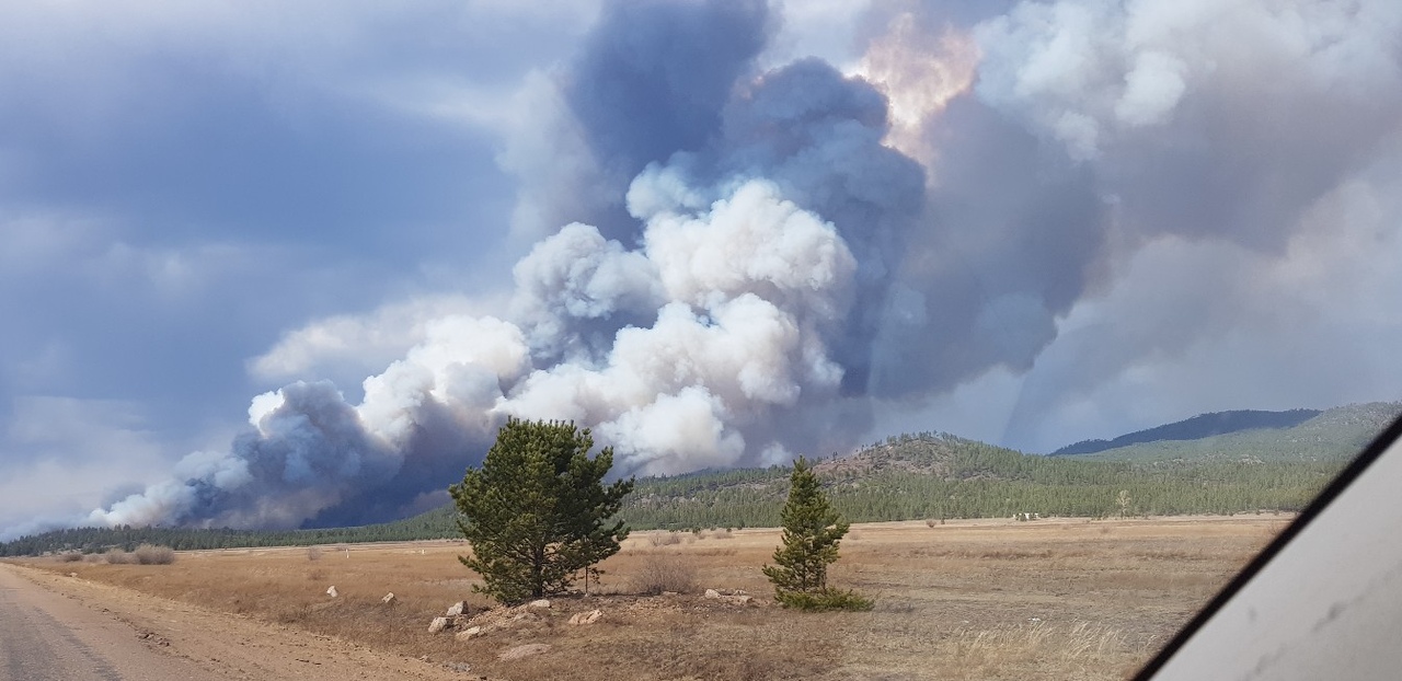 Лесной пожар в Заиграевском районе Бурятии угрожает селу
