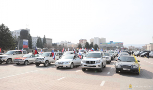 Улан-Удэ встретил участников автопробега «Za мир! Труд! Май!», «Zа мир без нацизма!»