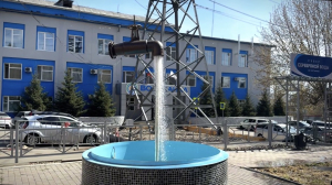 В Улан-Удэ запустили парящий фонтан 