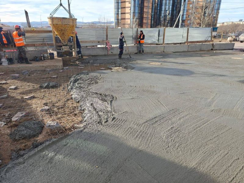 Разрытые улицы в Улан-Удэ зальют бетоном Разрытые улицы в Улан-Удэ зальют бетоном