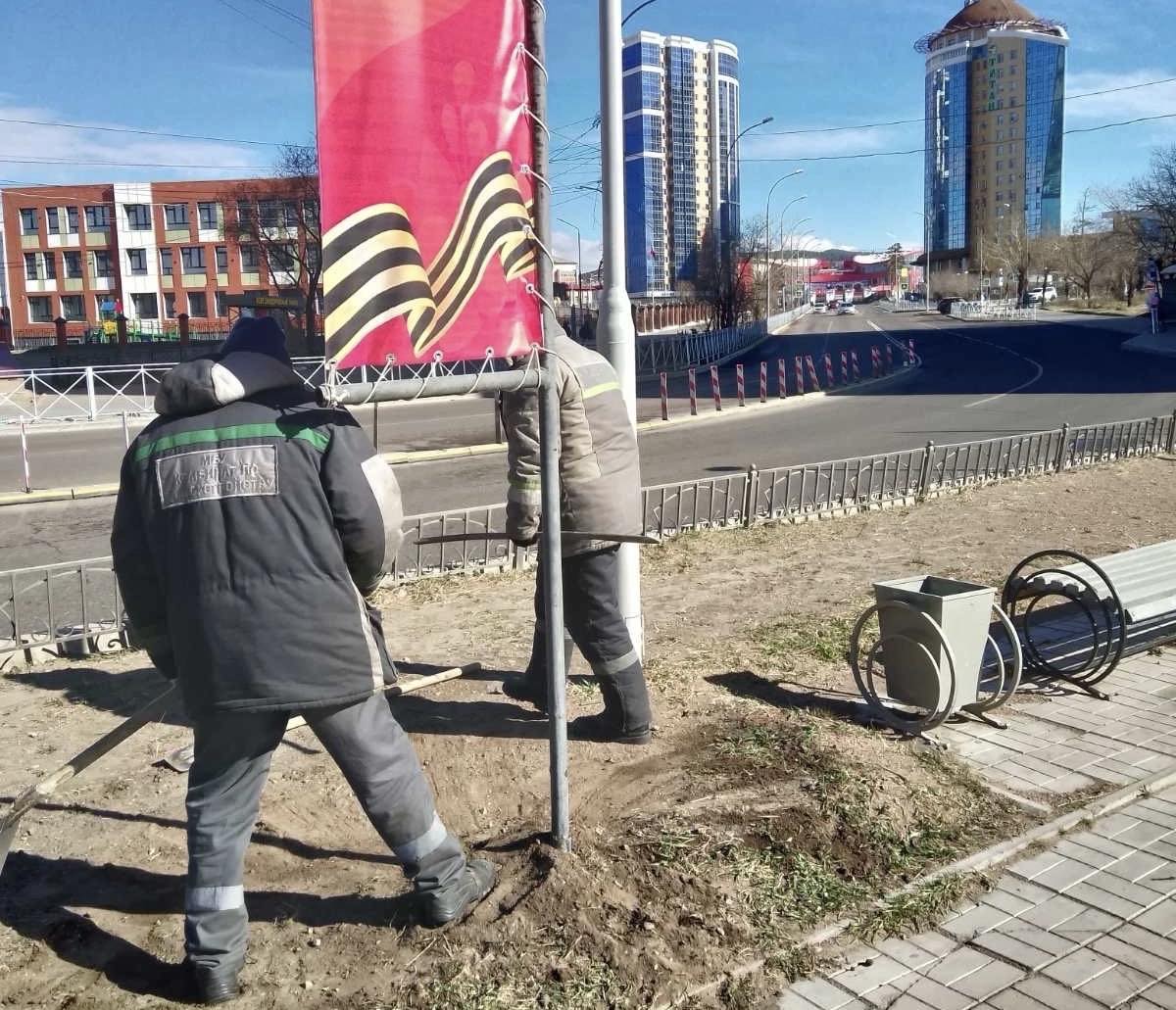 В Улан-Удэ Комбинат по благоустройству продолжает устранять последствия  сильного ветра