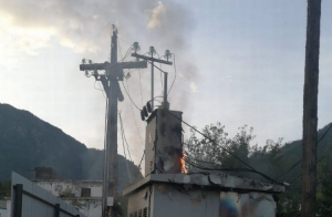В Бурятии 60 домов остались без света из-за пожара на подстанции