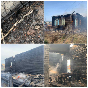 В Бурятии неисправная проводка спалила целый дом 