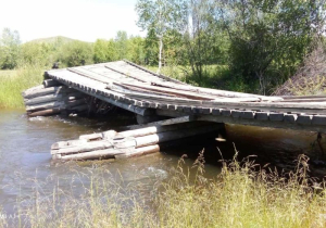 Жители Бурятии жалуются на развалившиеся мосты