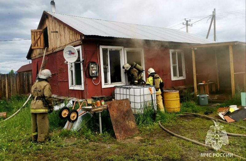 В Северобайкальске на пожаре погиб мужчина