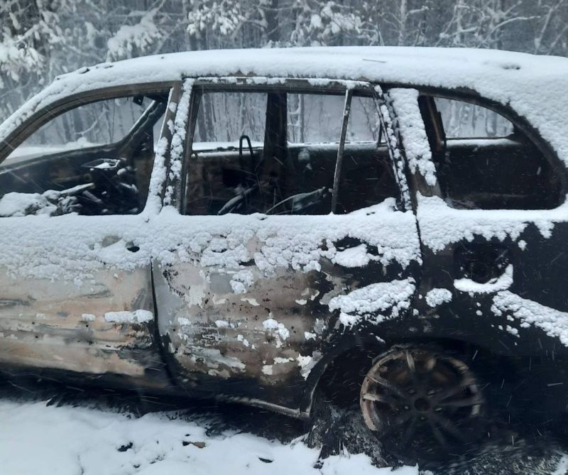 В Бурятии загорелся автомобиль с беременной женщиной 