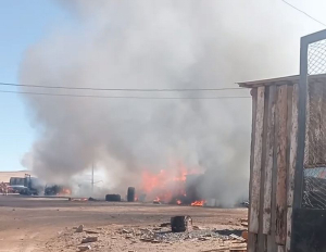 В Бурятии пожар охватил животноводческую стоянку с крупным запасом дизтоплива