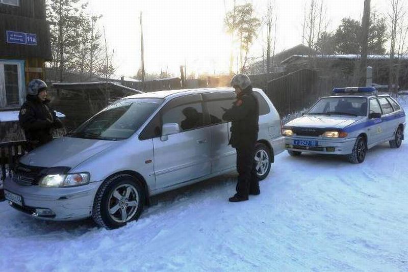 В Бурятии полицейские устроили погоню за угонщиком автомобиля