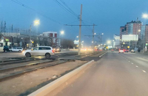 В Улан-Удэ на проспекте Строителей появился проезд через трамвайные линии