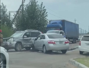 В Улан-Удэ из-за ДТП возникла большая пробка