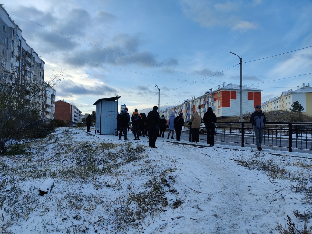 В Улан-Удэ первый снег вывел из строя общественный транспорт