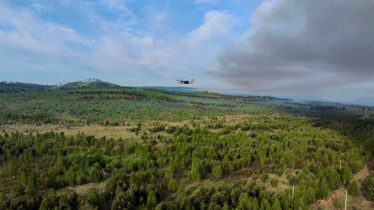 В Бурятии дрон помог оперативно потушить пожар В Бурятии дрон помог оперативно потушить пожар