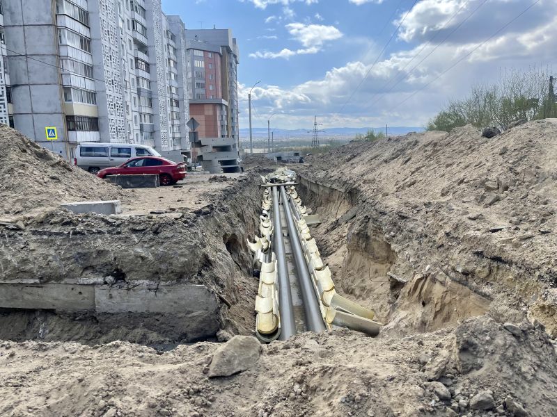 В Улан-Удэ строительство новой теплотрассы идет под наблюдением камер «Ростелекома»