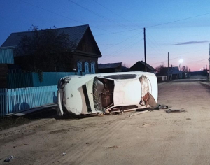 В Бурятии пьяная женщина на «Висте» снесла столб
