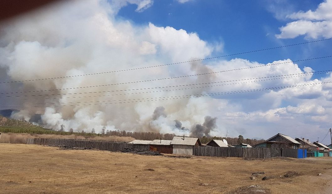 В Бурятии локализовали крупный пожар вблизи села