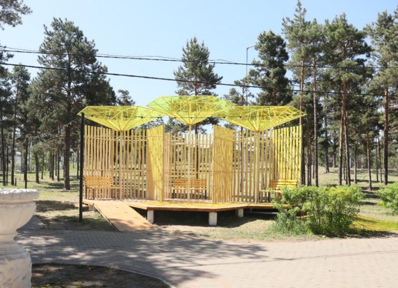 В парках Улан-Удэ появляются крытые зоны отдыха