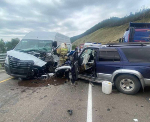 Крупная авария произошла на трассе в Бурятии