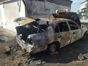 В Улан-Удэ дети спалили автомобиль