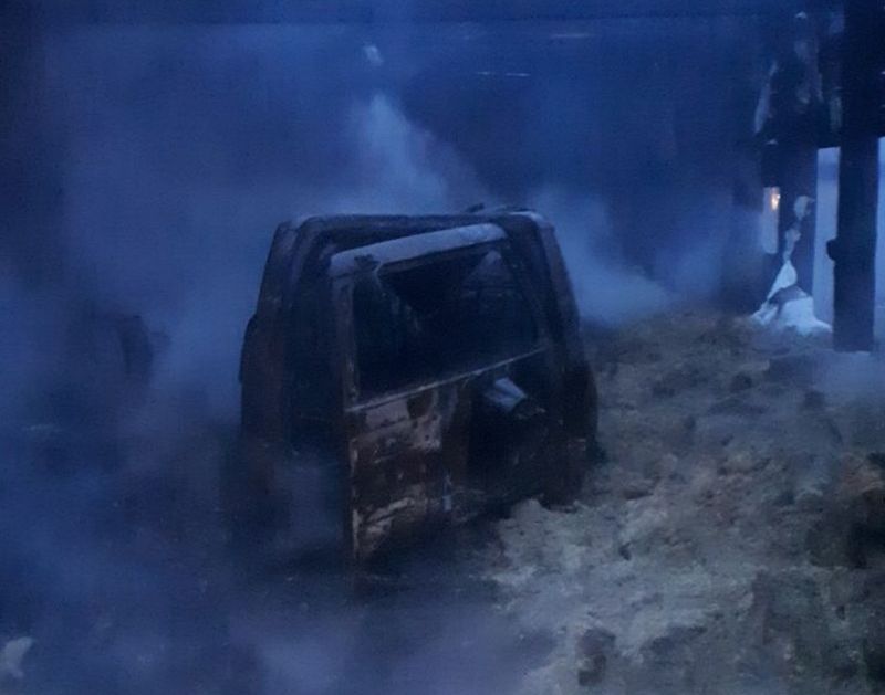 В Бурятии сгорели гараж и автомобиль В Бурятии сгорели гараж и автомобиль