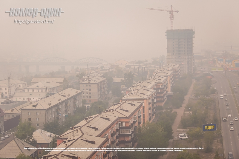 В Баргузинском районе скопилось больше всего дыма
