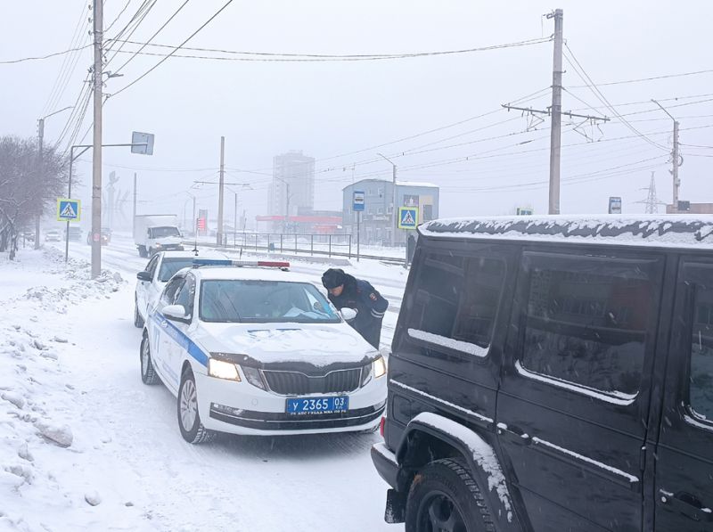 В Улан-Удэ снегопад вызвал всплеск ДТП
