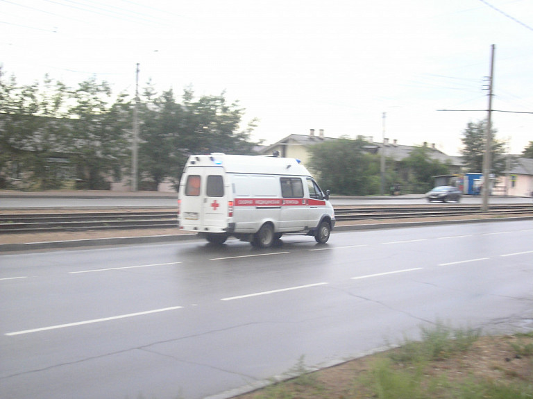 В Улан-Удэ водитель мотоцикла попал в больницу после наезда на пешехода