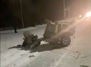 В Бурятии автомобиль разорвало в ДТП