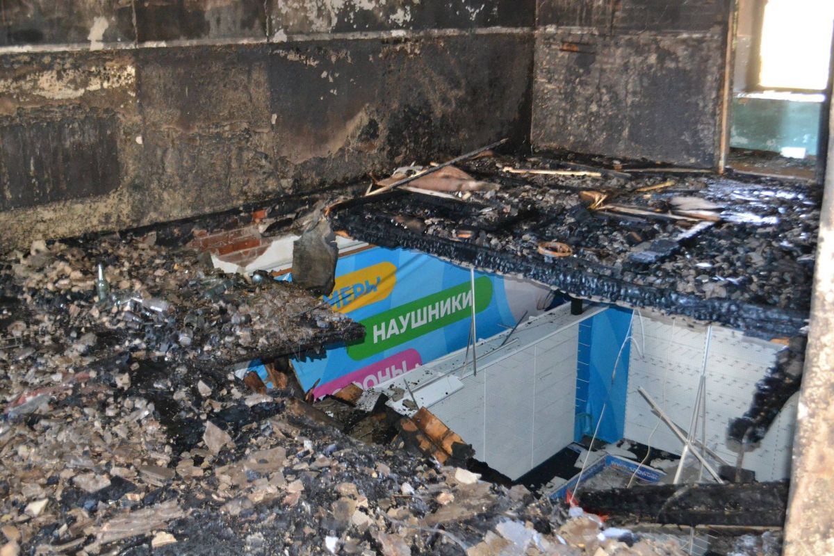Пожар в Гостиных рядах в Кяхте мог быть устроен умышленно