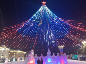В Улан-Удэ одновременно вспыхнет почти 100 ёлок