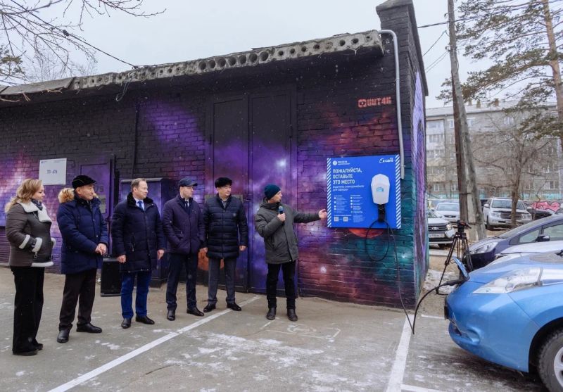 В Улан-Удэ зарядить электромобиль теперь можно от подстанции
