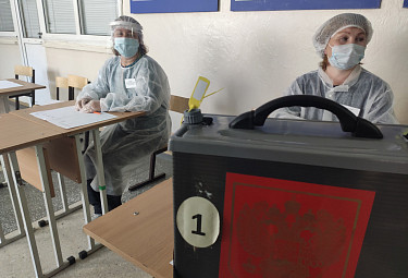 Улан-Удэ. Избирательный участок в условиях коронавируса 