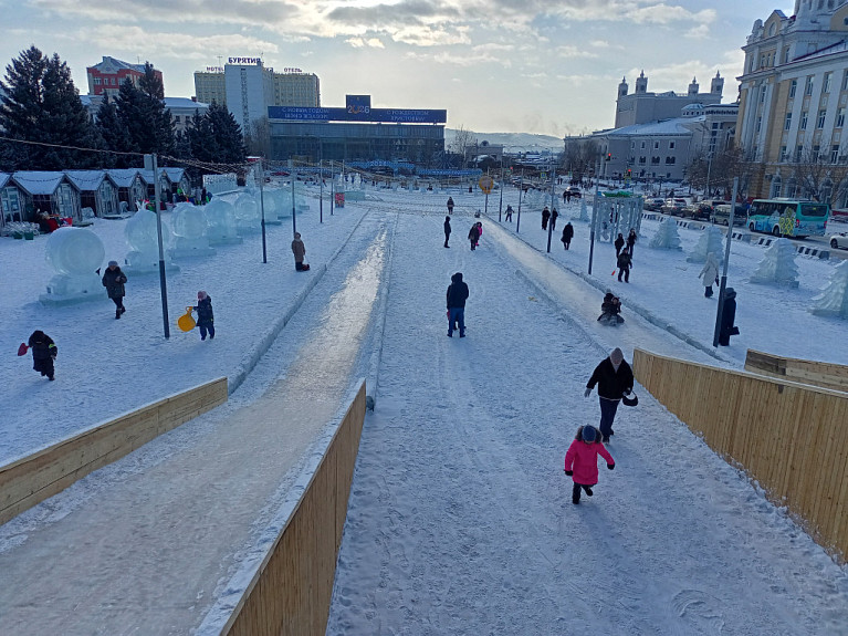 ���� �������� � �����. ������� ������� � ����-���. ������� 2025 ����, Winter in Ulan-Ude