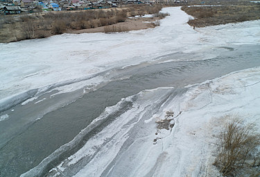 Река Уда течет в центре Улан-Удэ