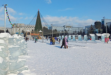 ������� ������� �� ������� ������� � ������ ����-���, ������� 2025 ����. Ulan-Ude. December 2025