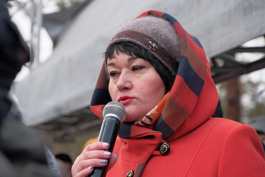 Марина Викторовна Капустина. Митинг 24 марта 2019 г. в Улан-Удэ