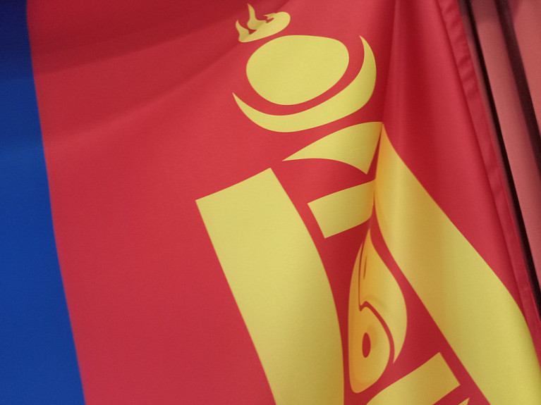 ������ "�����" �� ��������������� ����� ��������. Mongolian flag