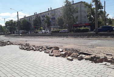 Улан-Удэ. Ремонт улицы Терешковой (2022 год)