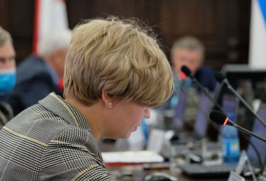 Екатерина Николаевна Кочетава на совещании (2020 год)