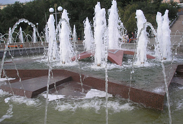 Патриотический фонтан