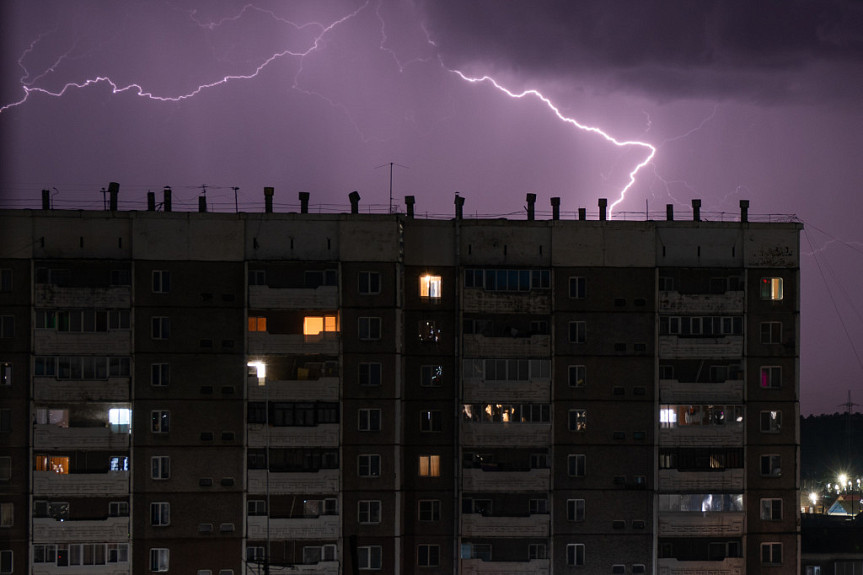 ������ ����� � ����-���. ������ ��� �����. Lightning in Ulan-Ude