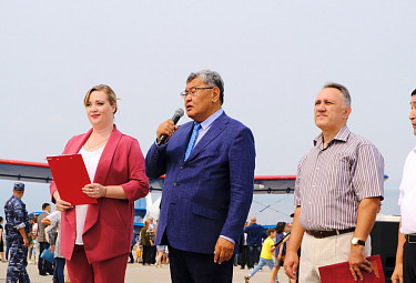 День воздушного флота в Улан-Удэ. Баир Цыренов (в центре) и Сергей Каплин (справа)