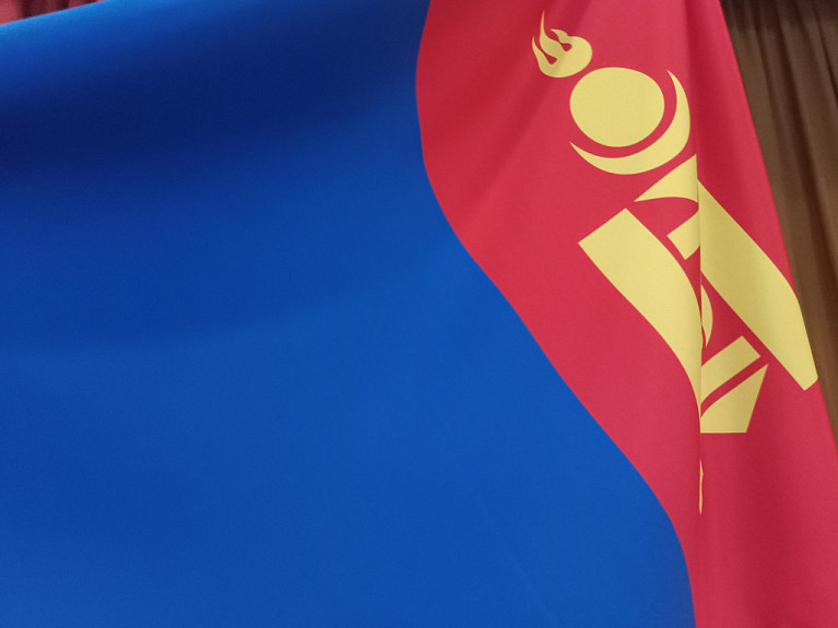 ����������� ����. Mongolian flag