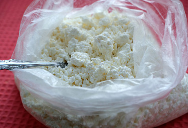 ����� � �������� � �����. Cottage cheese