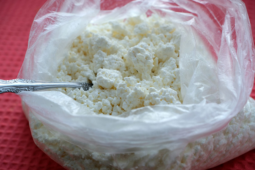 ����� � �������� � �����. Cottage cheese