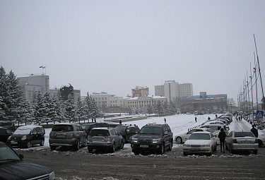 Улан-Удэ. Зима на площади Советов